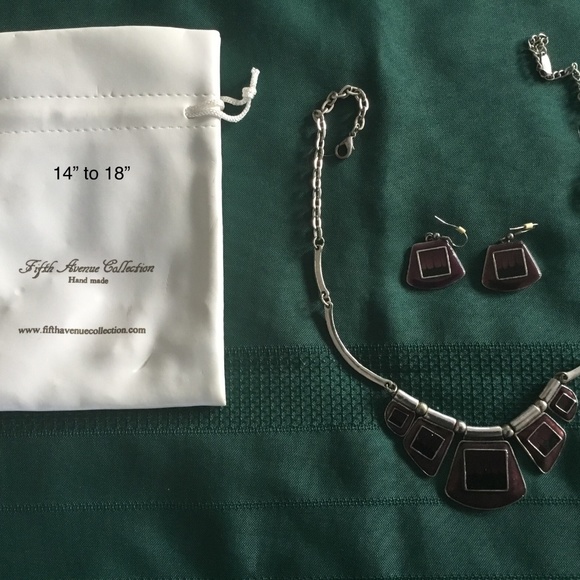 5th Avenue Necklace and Earrings - Picture 1 of 2
